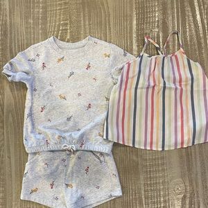 Old Navy Girls 4T matching set and tank